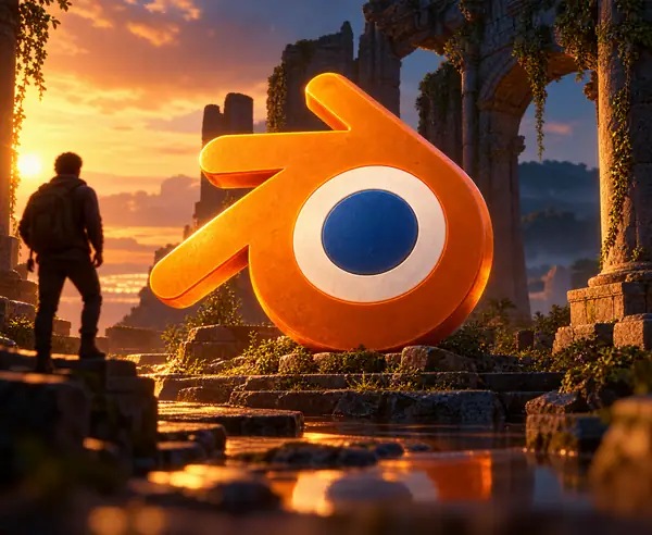 Emblem der Blender-Software